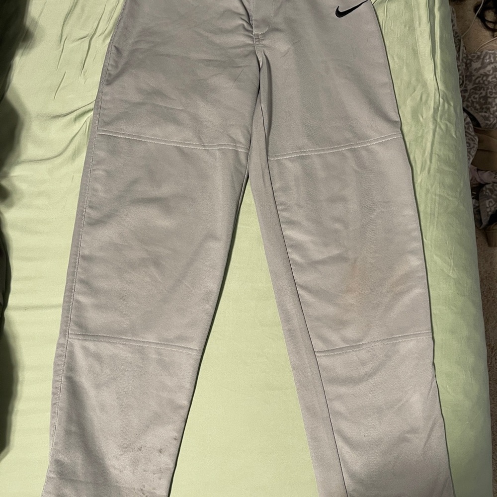 Nike Boys Gray Baseball Pants